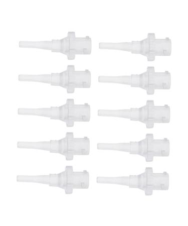 PLAFOPE 10pcs Ear Washer Nozzle Ear Cleaners Cleaning Tool Ear Cleaner Tool Ear Wax Removal Replacement Tips Ear Syringe Replacement Tips Nozzle Elephant Ear Replacement Tips Ear Irrigator