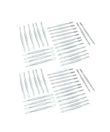 LAJA IMPORTS SET OF 50 PROFESSIONAL NAIL CUTICLE PUSHER STAINLESS STEEL FOR MANICURE AND PEDICURE