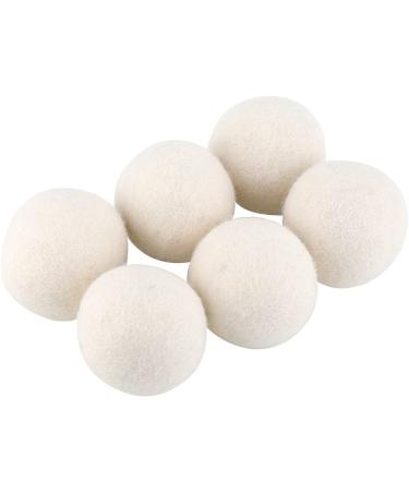 6 Pieces Dryer Balls Diameter 5 cm Natural Softener Reusable