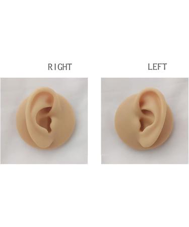 Soft Silicone Human Ear Simulation Template Jewelry Display for Earrings Suitable for Ear Lobe Drilling Exercises and Exercises - Buy Online on SooperMarket.com