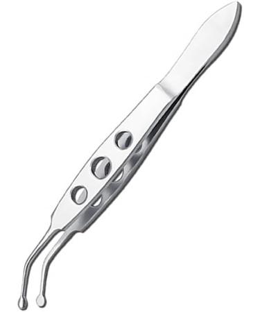 Dajidafu Stainless Steel Eyelid Precision Tweezers Eye Clogging Removal Cleaning Clamps Tools with Non-Slip Handle Personal Care Small Round Tip - Buy Online on SooperMarket.com
