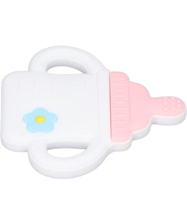 LBEC Cartoon Bottle Shaped Silicone Teether | Easy Grip Baby Bath Gift | International Shipping - Buy Online on SooperMarket.com