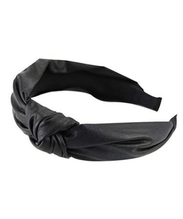 axy HR27a Leather Hairband SERIES 27a Leather Hair band Black