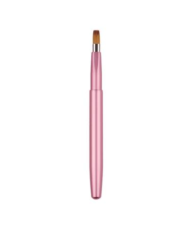Travel Retractable Lip Brush Applicators Flat For Lipstick Gloss Creams Portable With Cap Professional Makeup Brush Tool Lipstick Brush Applicator Wands With Cap Retractable For Makeup Disposable