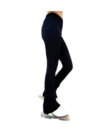 UniqGarb Figure Skating Training Pants - Polar Fleece Thermo Black - Blue - Purple UGSP2 Ice Skating Pants for Girls Women