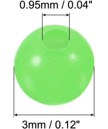 PATIKIL 200pcs 3mm Glowing Fishing Beads - Soft Plastic Round Green Lures for Enhanced Fishing Success | International Shipping Available - Buy Online on SooperMarket.com
