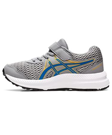 ASICS Kid's Contend 7 Toddler Running Shoes 10 Little Kid Sheet Rock/Electric Blue
