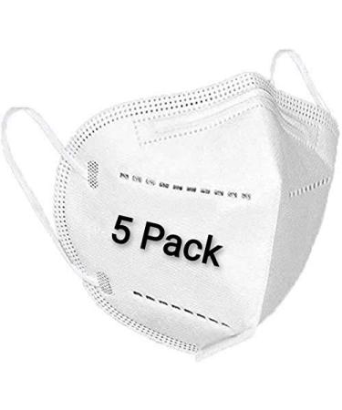 Disposable Earloop Face Mask Dimensional protection PM2.5 Size: Medium Suitable for daily protection (5 Pack)