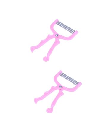 Magiclulu 2st facial hair remover device for face hair removal female face hair removal hair ringing epilator for the face pink feather hair removal device rosax2st mediumx2pcs