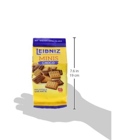 Leibniz Minis Choco 8-Pack | Mini Butter Cookies with Chocolate | Biscuit Box with 8 x 125g Bags | Perfect for International Shipping - Buy Online on SooperMarket.com