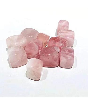 Natural Polished Rose Quartz Cube Tumbled Crystal Stones 10pc Obelisk