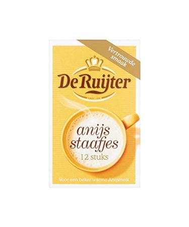 Anise Sugar | De Ruijter | Anise Sticks 12 Pieces | Total Weight 6 Grams