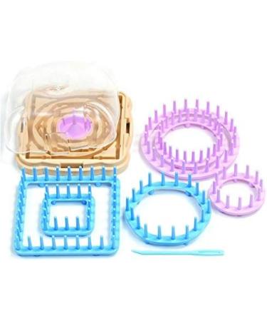 Clover Hana-Ami Flower Loom 6 Shape Set Pink/Blue 3146 - Create Beautiful Fabric Flowers Easily - Buy Online on SooperMarket.com