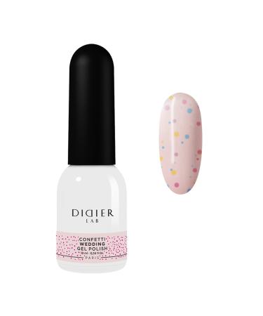 Didier Lab - Premium Gel Nail Polish Confetti - Wedding - Gel Nail Varnish - Nail Art - Long-Lasting High Gloss Wear - Easy to Apply - Gel Nails - Rich Pigment - UV/LED - Chip Resistant