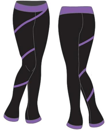 ChloeNoel P06 Spiral Figure Skating Pants (Adult) Purple Size 8-10 - Buy Online on SooperMarket.com