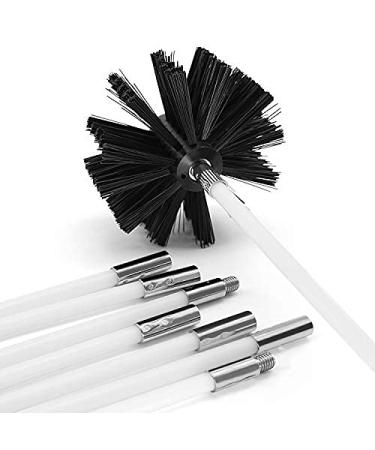 DPD 10 Feet Dryer Vent Cleaner Kit Dryer Duct Cleaning Kit includes 8 Flexible Rods Synthetic Brush Head Flexible Lint Remover