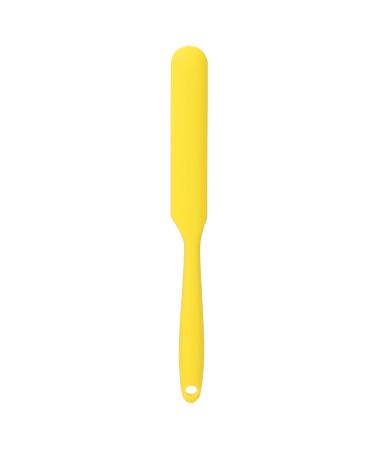 Saluaqui wax spatula made of silicone for hair removal wax applicator with non -slip texture high -temperature resistant reusable wax spatula for hair removal large yellow