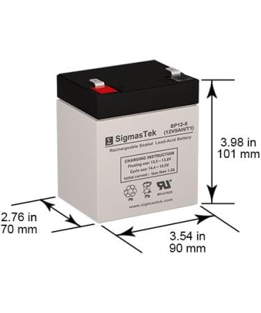 Buy SigmasTek UB1250 by UPG - 12 Volt 5 AH Replacement Battery | International Shipping Available - Buy Online on SooperMarket.com