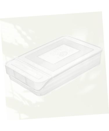 OSALADI 1pc box Capacity Multifunctional Holder Kitchen White Egg Plastic Refrigerator Tray Stackable Home White 31.5x22cm - Buy Online on SooperMarket.com