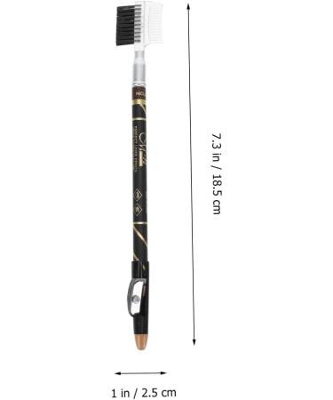 Beavorty 12 Pcs Two-in-one Eyebrow Pencil Eyebrow Pen Drawing Woman Eyebrow Pencils Miss 2 in 1 Tool - Buy Online on SooperMarket.com