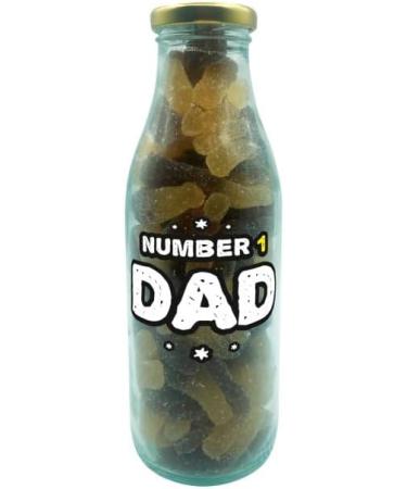 Sweets Milk Bottle Personalised Message For Dad 300g NO.1 DAD Bottle Of Sour Cola Bottles Boxed Treatz NO.1 DAD bottle of Sour cola bottles 300g - Buy Online on SooperMarket.com