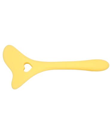 Stencils Multifunctional Eye Makeup Tool Silicone Aid Cream Applicator Mascara Shield Winged Tip for Eye Shadow Mascara Drawing (Yellow)