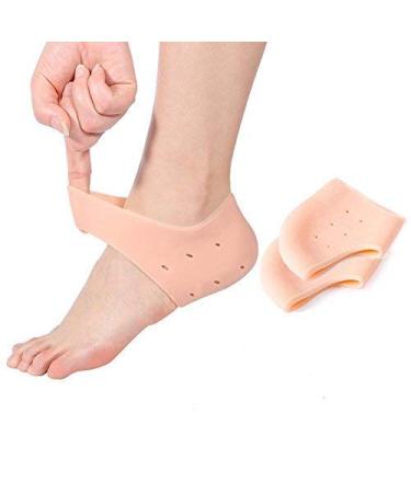 Yotown gel heel socks gel socks 1 pair of moisturizing socks heel protected dry broken foot sleeve pain relief for broken foot skin care air holes flesh