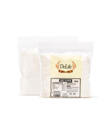 DeLife Oat Flour 1kg | Natural Whole Grain Oats