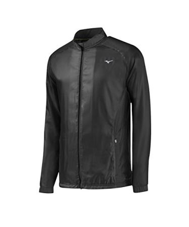 Mizuno Men's Running BT Jacket Medium Black/Charcoal