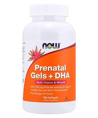 Now Foods Prenatal Gels + DHA 180 Softgels