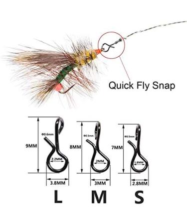 Greatfishing Stainless Steel Quick Change Fly Hook Snap Combo - 150pc, 3 Sizes - Buy Online on SooperMarket.com