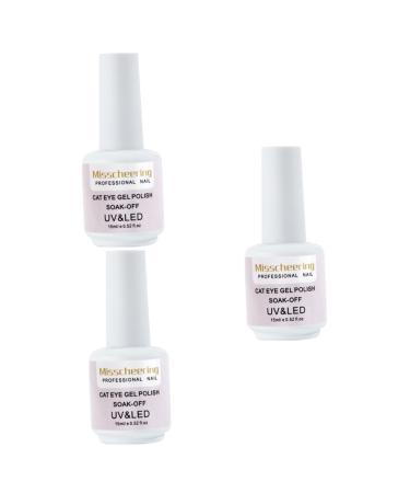 Healeved 3 Pcs Nail Polish Chameleon Cat Eye UV Polish Gel UV LED Nail Gel Polish Manicure Accessories