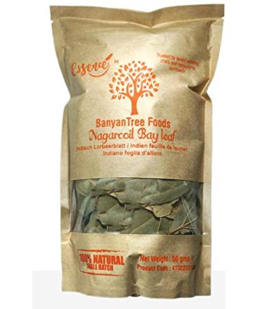 BanyanTree Foods Indian Bay Leaves 50g for Rice Stew and Soups All Natural Indian Origin