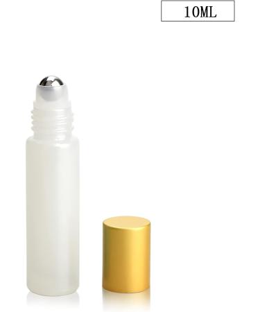 Buy Tianzd 24-Pack 10ml White Glass Roller Bottles for Essential Oils - Gold Aluminum Caps & Funnel Opener - Perfect for International Shipping - Buy Online on SooperMarket.com