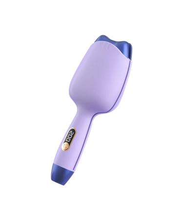 Automatic Electric Hair Curler 32Mm Egg Curling Iron Water Ripple Styling Tools Lazy Man with Hair Curler US Plug-B Purple