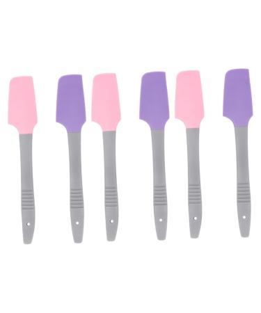 FRCOLOR 6 STK Spatula made of silicone wax crafting rods grow hard wax pounds silicone spatula practical tool silicone wax spatula non-stick wax scraps mini hard wax honey glue