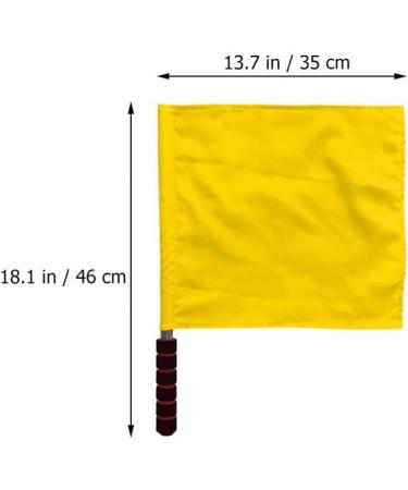 3pcs Stainless Steel Referee Flags Set for Soccer, Volleyball, Football - Red, Green, Yellow | Sports Training & Safety Commander Hand Flags - Buy Online on SooperMarket.com