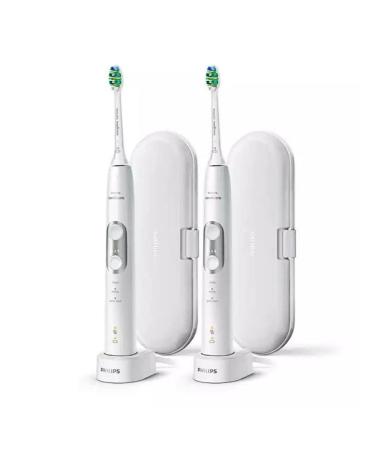 Philips Sonicare HX6877/84 ProtectiveClean 6100 Sonic Electric Toothbrush with InterCare Brush Heads  Built-in Pressure Sensor and 3 Brushing Modes and Intensities