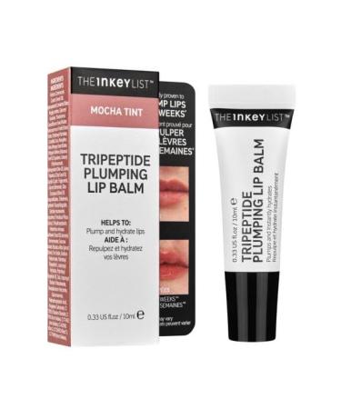 Buy INKEY List Tripeptide Plumping Lip Balm - Mocha Tint | Hydrating & Volumizing Lip Care | International Shipping Available - Buy Online on SooperMarket.com