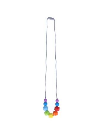 Safe & Vibrant Baby Teething Chew Necklace | Food Grade Silicone Teether - Style 1 - Buy Online on SooperMarket.com