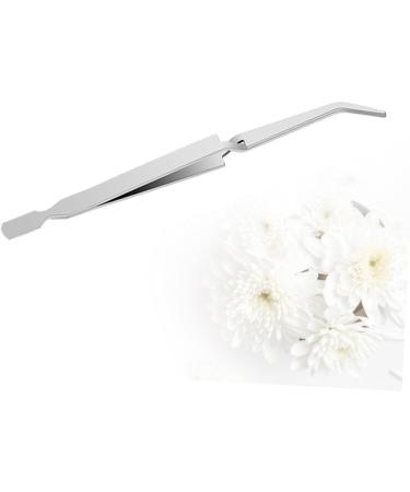FOMIYES 1pc Tweezers Nail Art Clip Nail Pincher Manicure Tool 17*0.9cm Silver - Buy Online on SooperMarket.com
