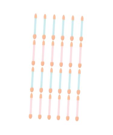 Baluue 48 Pcs Women Eyeshadow Brush Oval Eyeshadow Applicator Foam Eyeshadow Eyeshadow Brushes