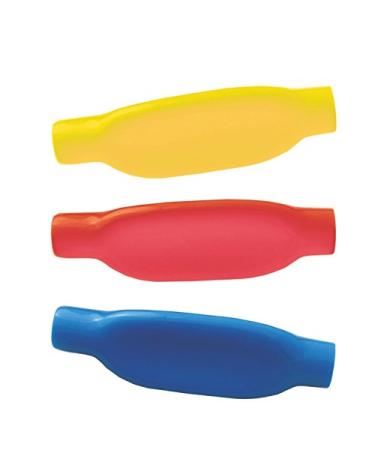 Writing grips pen holder writing aid soft triangular 3 pieces (RED - BLUE - YELLOW)