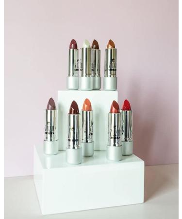 Zuzu Luxe Lip Color Lipstick in Sazerac - Pinkish Peach/Warm Pearl | 0.13 oz | Paraben-Free, Vegan, Gluten-Free, Cruelty-Free, Non-GMO - Buy Online on SooperMarket.com