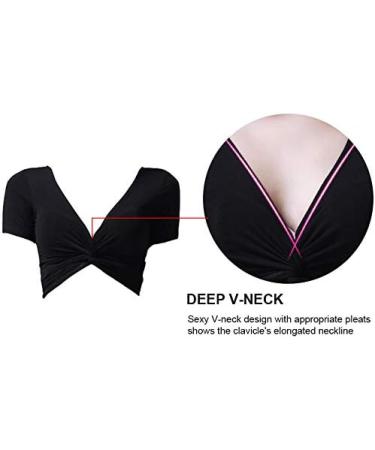 BellyLady Red Short Sleeved Wrap Top - Belly Dance Costume - Buy Online on SooperMarket.com
