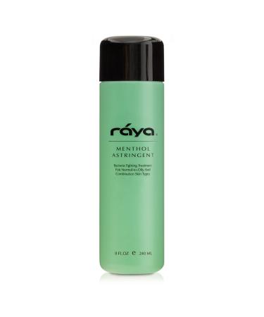 RAYA Menthol Astringent 6 oz (203) | Effective Facial Toner for Combination and Partially Oily Skin Prone to Break-Outs | Helps Refine Tighten and Protect pH Balance | Cools Refreshes and Soothes 6 fl-oz