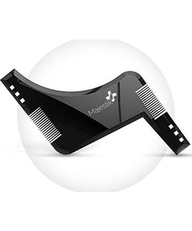 Men's Beard Styling Template Stencil - Lightweight & Flexible | One Size Fits All | Goatee & Neckline Shaping Tool by Majestik - Buy Online on SooperMarket.com