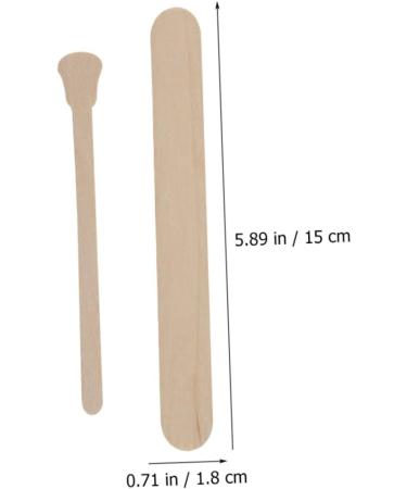 Minkissy 200 STK Waxed Wooden Sticks - Professional Eyebrow Wax Applicator for Makeup | International Shipping Available - Buy Online on SooperMarket.com
