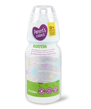 Parent's Choice Slow Flow Bottle  0+ Months (5 Ounce  Blue) 5 Ounce Blue
