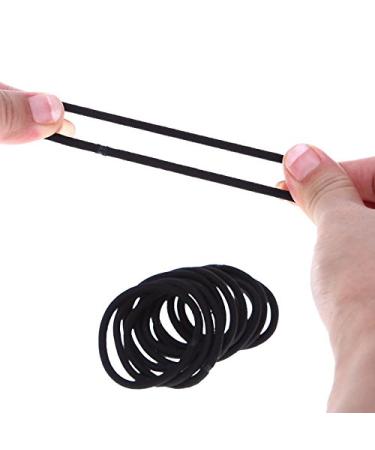 Coobbar 100pcs Women Elastic Hair Ties Band Ropes Ponytail Holder - Dark Blue - Buy Online on SooperMarket.com